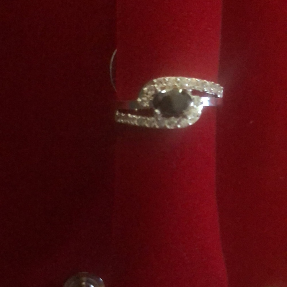 Very Nice Silver Ring Stone Black - image 4